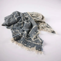 Thumbnail for Senza Reversible Throw - Soft Ink / Navy-throw-blanket-House-of-Dudley