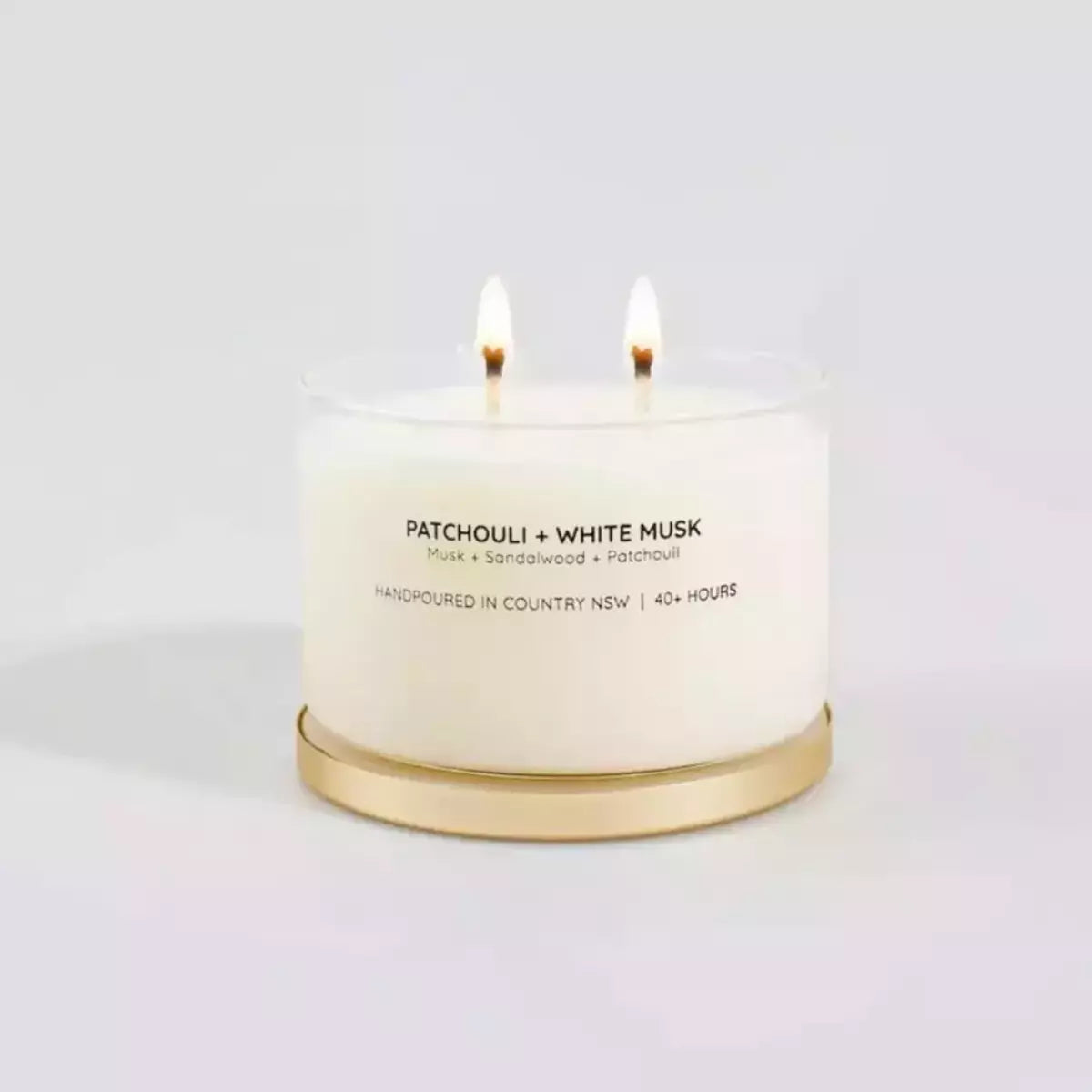 Soy Candle - Patchouli + White Musk – High quality House of Dudley homewares