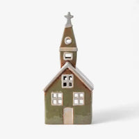 Thumbnail for Tea Light Church Olive Green