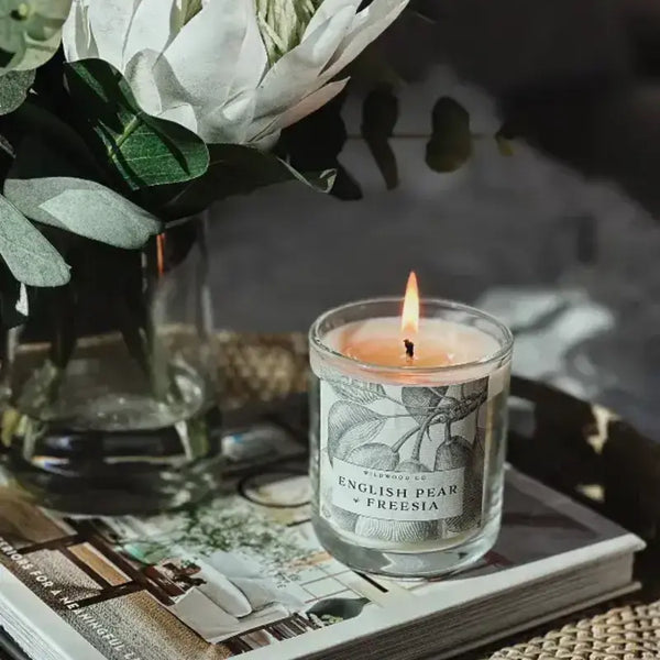 Wildwood Candle - English Pear + Freesia – High quality House of Dudley homewares