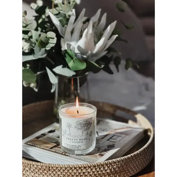 Wildwood Candle - Velvet Rose + Clove – High quality House of Dudley homewares