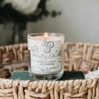 Thumbnail for Wildwood Violet Leaf & Blossom Soy Candle 280g from House of Dudley