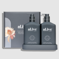 Thumbnail for al.ive body Coconut & Wild Orange Wash & Lotion Duo in tray – boutique bath gift Australia – House of Dudley Adelaide