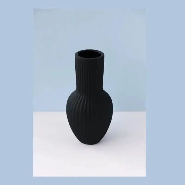 Annix2 Vase - Black – Elegant vessel for fresh or dried blooms | House of Dudley