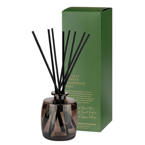 Urban Rituelle Fig Leaf, Cypress, Cedarwood and Moss reed diffuser, 220ml