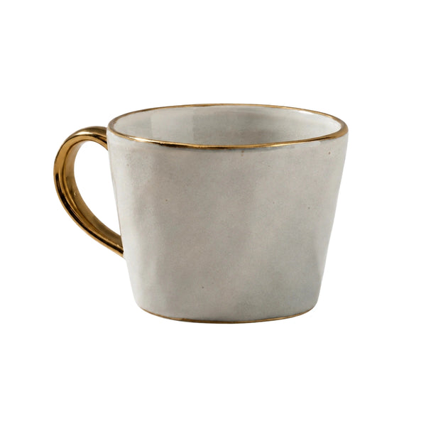 Ariel French Grey stoneware mug for coffee and tea – House of Dudley Adelaide