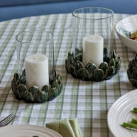 Thumbnail for Artichoke Ceramic Hurricane Vase – Dark Green from House of Dudley
