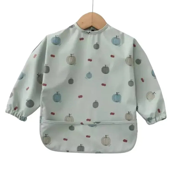 Baby Smock Bib - Green Pumpkin | House of Dudley