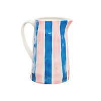 Thumbnail for Jug- Blue and Pink Stripe | House of Dudley