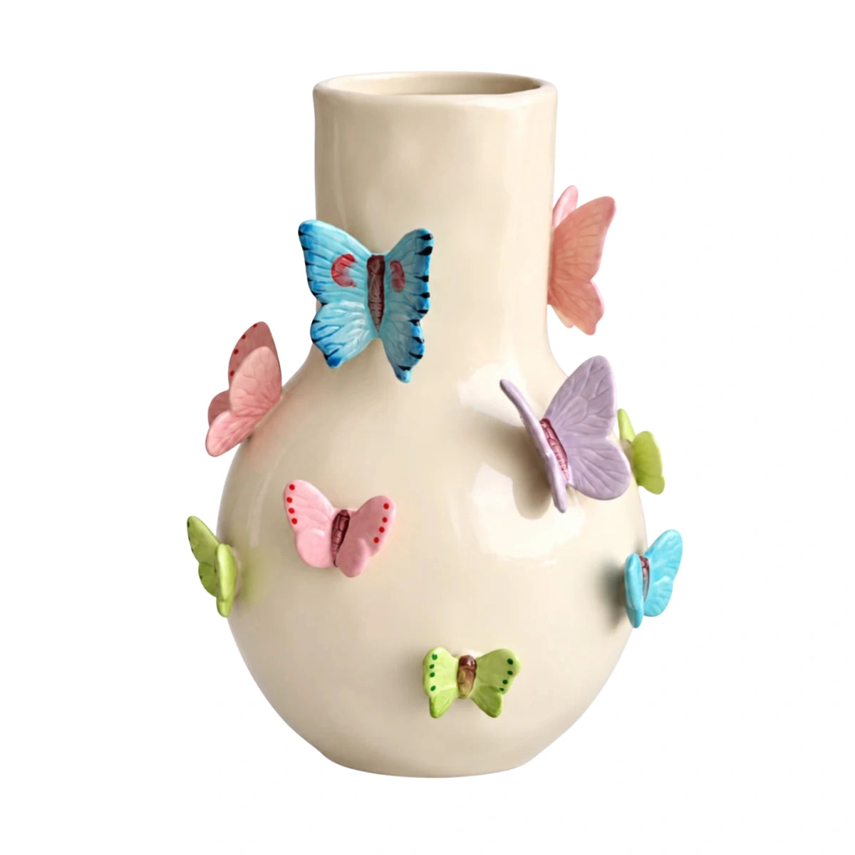 Noss & Co Butterfly Vase – Multicolour 32cm