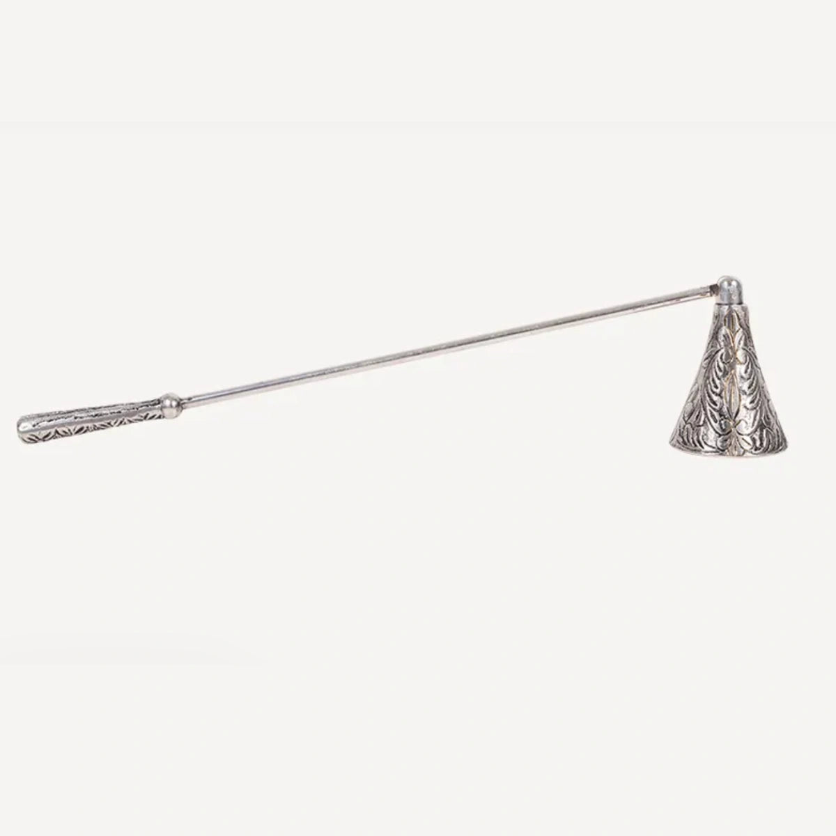 Candle Snuffer Fleur in antique silver with long handle and fleur detail – French Country Collections at House of Dudley