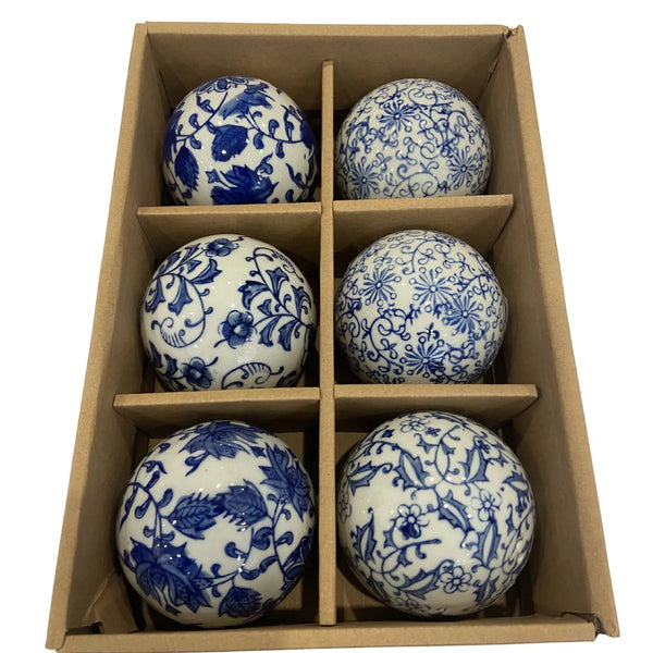 Decorative porcelain balls, alternate view