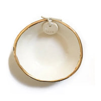 Thumbnail for Ceramic Little Bowl Gold Edge + 'love' Tag | House of Dudley