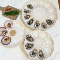 Thumbnail for Ceramic Oyster Platter – Antique White