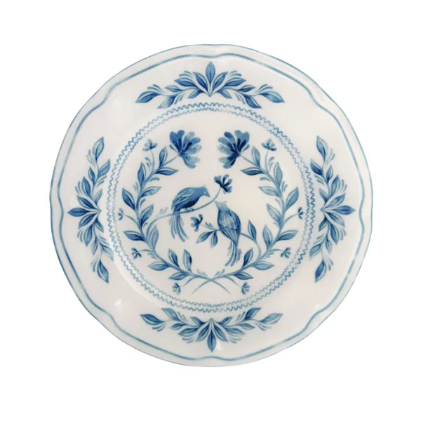 Chinoiserie White and Blue Dinner Plate