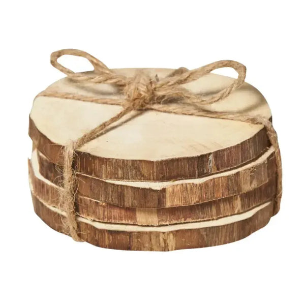 Semarang Paulownia Wood Coasters - Set of 4 | House of Dudley