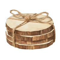 Thumbnail for Semarang paulownia wood coasters set of four – House of Dudley Adelaide boutique homewares
