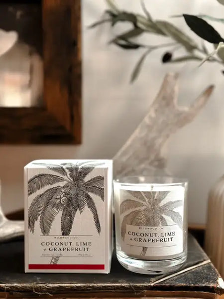 Wildwood Candle - Coconut, Lime + Grapefruit