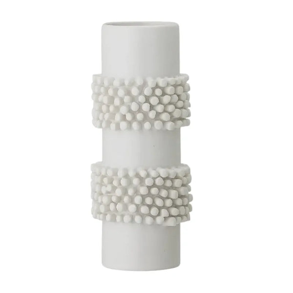 Coral Stoneware Vase - White | House of Dudley