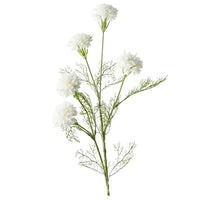 Thumbnail for Faux cornflower spray in white