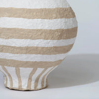 Thumbnail for Cotton Mache Belly Vessel - Honey Stripe