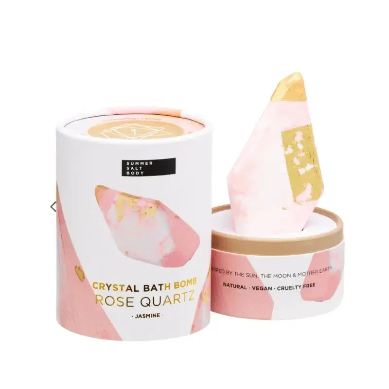 Crystal Bath Bomb - Rose Quartz - Jasmine | House of Dudley