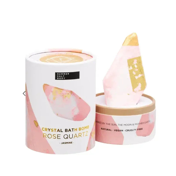 Crystal Bath Bomb - Rose Quartz - Jasmine | House of Dudley