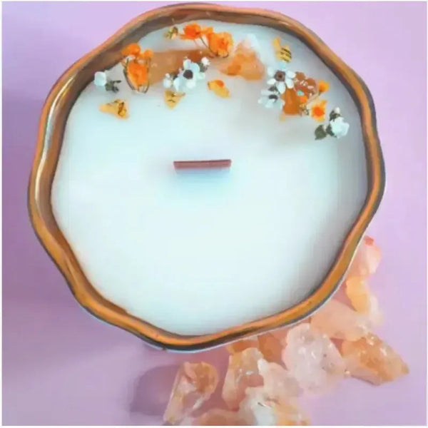 Crystal Candle Collection - Citrine