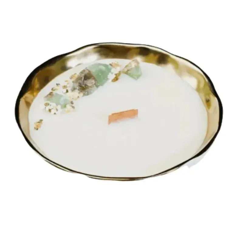 Crystal Candle Collection - Green Calcite | House of Dudley