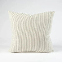 Thumbnail for Marina Cushion - Off White / Pistachio Stripe – Add comfort and style to any space | House of Dudley