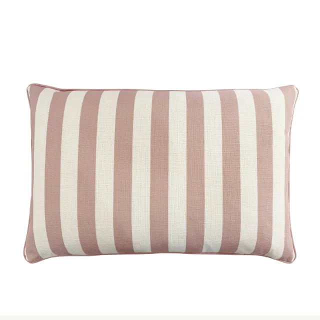 Outdoor Blush Stripe Cushion 40x60cm from House of Dudley