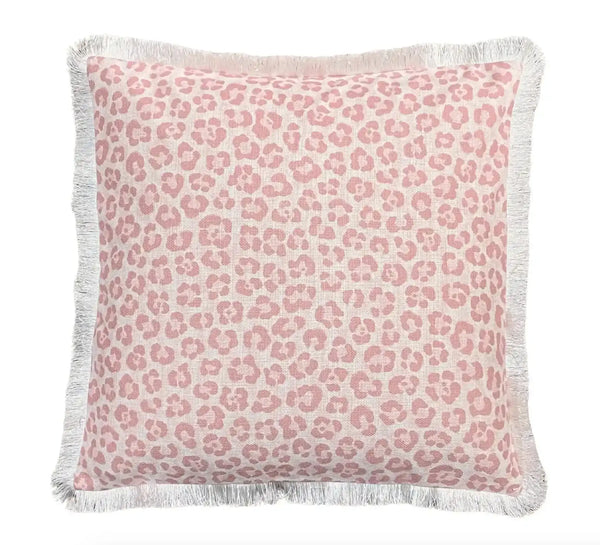 Pink Leopard Cushion | House of Dudley