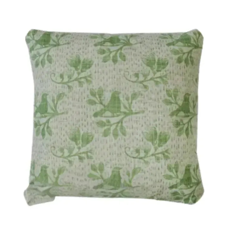 Sage Green Bird Cushion – Add comfort and style to any space | House of Dudley