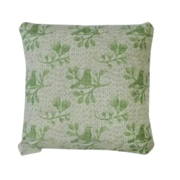 Sage Green Bird Cushion – Add comfort and style to any space | House of Dudley