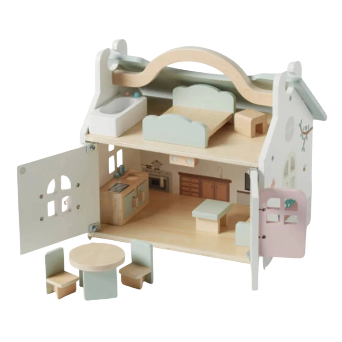 Doll House With Furniture