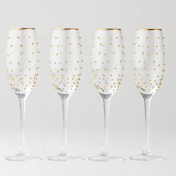 Dotti Champagne Glasses – Set of 4, 250ml