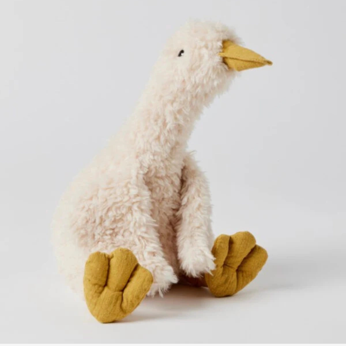 Soft tan plush duck companion toy from Jiggle & Giggle Big Wiggles collection
