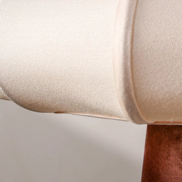 Eden Table Lamp – Chocolate Velvet & Cotton Moss 65cm