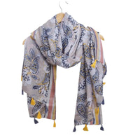 Thumbnail for Fashion Scarf - Mustard Paisley