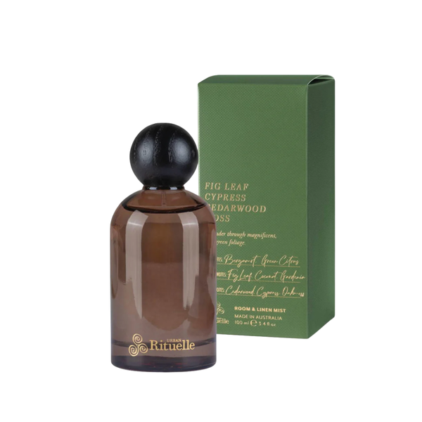 Urban Rituelle Fig Leaf, Cypress, Cedarwood, Moss Room & Linen Mist | 100ml from House of Dudley
