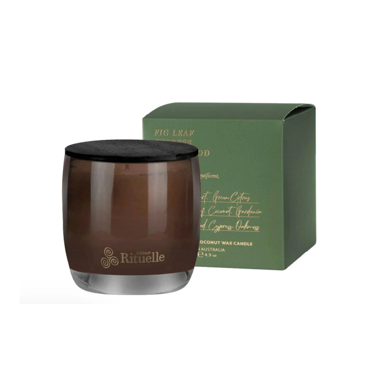 Urban Rituelle Fig Leaf, Cypress, Cedarwood and Moss soy candle, 140g