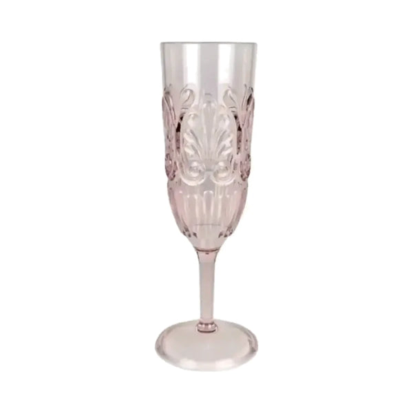 Flemington acrylic champagne flute in pink