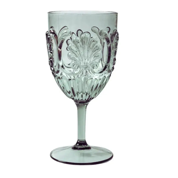 Flemington Acrylic Wine Glass - Sage Green | House of Dudley
