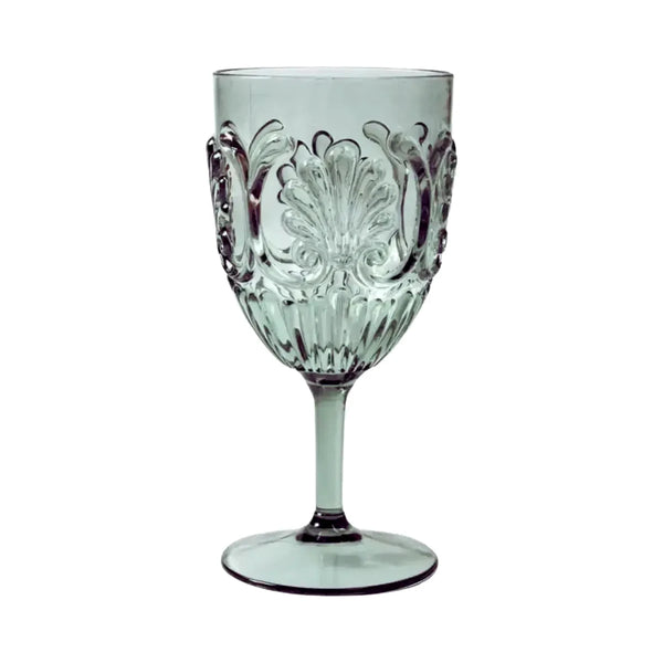 Flemington acrylic wine glass in sage green