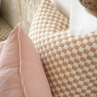 Thumbnail for Gambit Cushion - Off White / Nutmeg