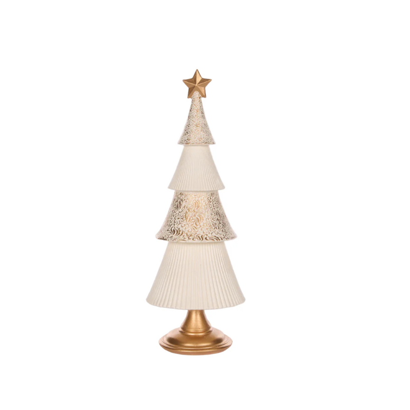 Gold and Ivory Layered Tree 32cm | House of Dudley