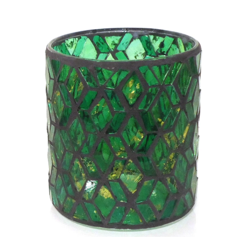 Mosaic Green Votive - Large | House of Dudley