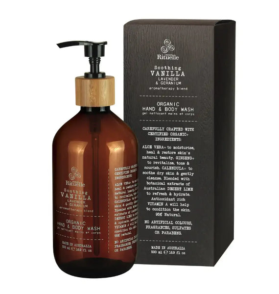 Vanilla, Lavender & Geranium - Organic Hand & Body Wash -Flourish by Urban Rituelle
