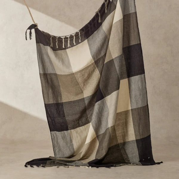 Harriet Throw Coal 170x130