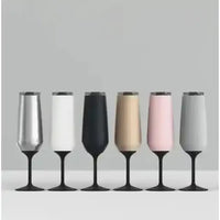 Thumbnail for huski-champagne-flute – brushed-stainless | House of Dudley